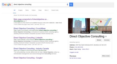 Google Knowledge Graph Direct Objective Consulting
